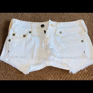 True Religion Low Rise Jean Shorts
